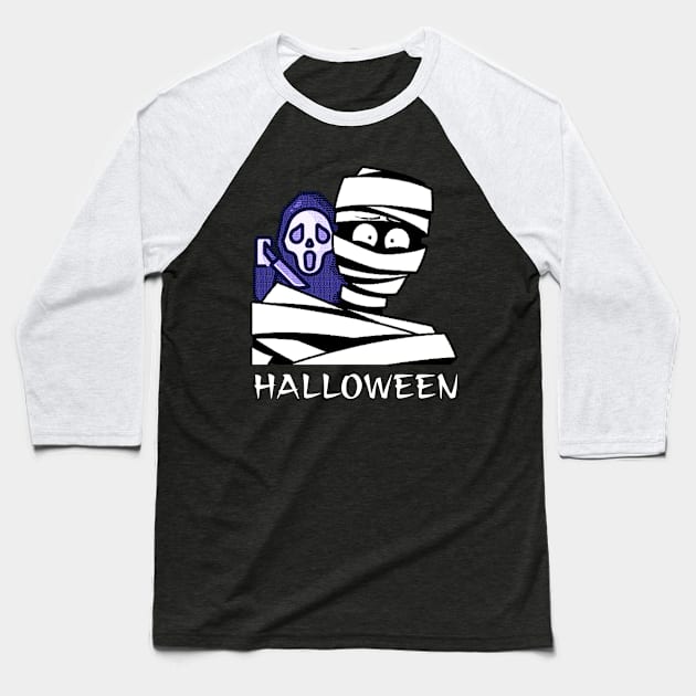 Halloween Boo Baseball T-Shirt by Trend 0ver